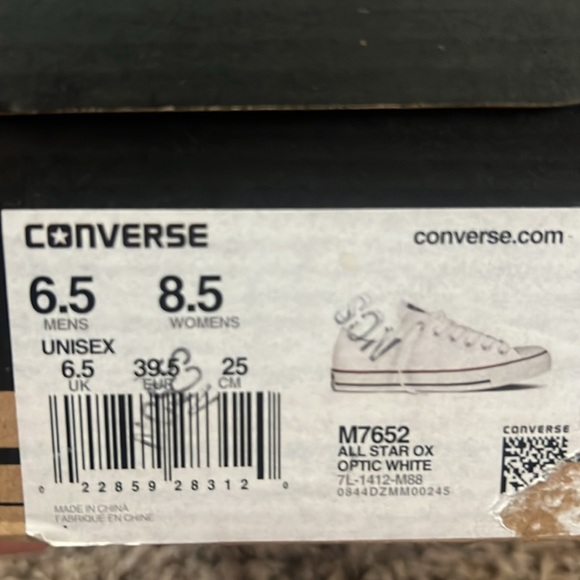 Converse All Star Chuck Taylor White Low - Women’s Size 8.5 | Men’s Size 6.5 - Picture 6 of 6